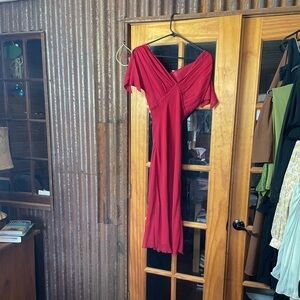 Elegant REDUX 100% Silk Red  Dress, Size 6